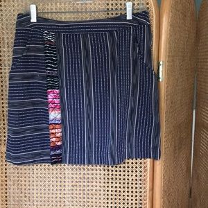 Free People skirt with embroidery detail & pockets